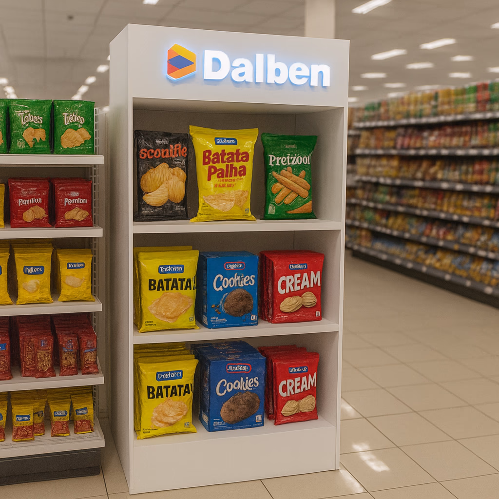 Expositor premium em acrílico iluminado para lançamento de cosméticos