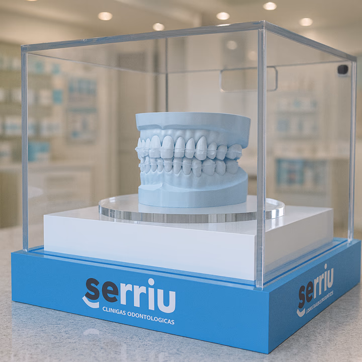 Expositor premium em acrílico para produtos tecnológicos no PDV